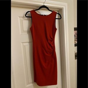 Kenneth Cole Red Dress With Zipper Back Size 2